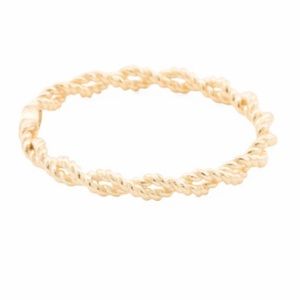 14K Solid Gold Twist Ring